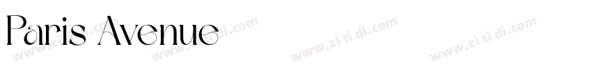 Paris Avenue字体转换